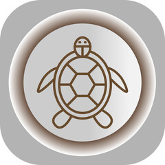 Obraz premium Turtle Gradient Background Icon