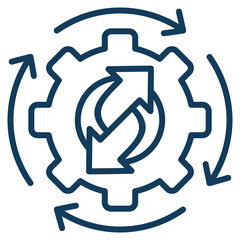 Change Management Icon Element For Design