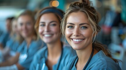 Fototapeta premium Collaborative Healthcare Professionals Providing Compassionate Care
