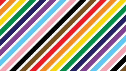 Obraz premium Pride Background with LGBTQ Pride Flag Colours. Rainbow Striped Background in Rainbow Colours. LGBT Gay Pride Rainbow Pattern Wallpaper 