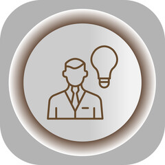 Creative Employee  Gradient Background Icon