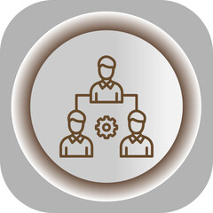 Teamwork  Gradient Background Icon