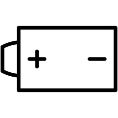 Fototapeta premium battery positive line icon