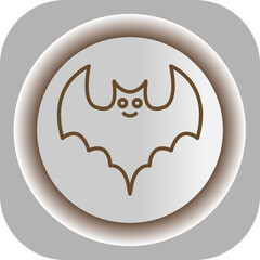 Bat  Gradient Background Icon