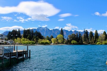 Fototapeta premium lake and mountains