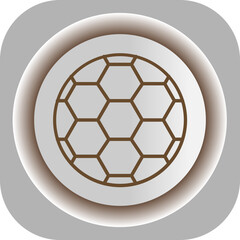 Fototapeta premium Football Gradient Background Icon