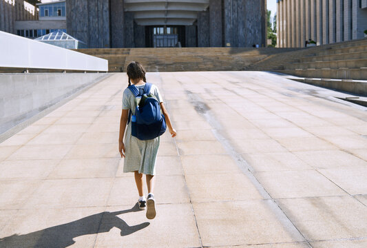 Girl with autism spectrum going to inclusive school