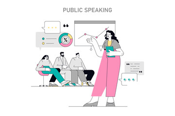 Soft Skills Flat Vector illustration.