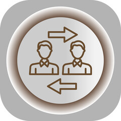 Opponent  Gradient Background Icon