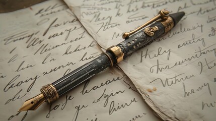 A pen that writes by itself, recording thoughts and spoken words onto paper