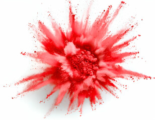 Holi festival red color powder explosion explosion background png industrial typography concept
