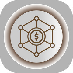 Network  Gradient Background Icon