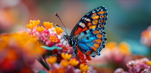 Obraz premium butterfly on flower