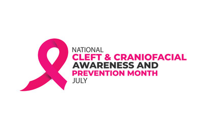 National Cleft Craniofacial Awareness and Prevention Month. background, banner, card, poster, template. Vector illustration.