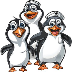 Fototapeta premium Penguins Registered Nursesuit