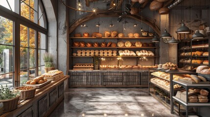 a cozy bakery