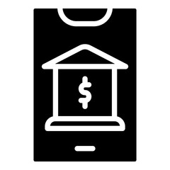 Online Banking Vector Line Icon Design