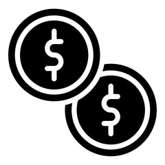 Obraz premium Coin Vector Line Icon Design