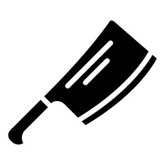 Cleaver Glyph Icon Design