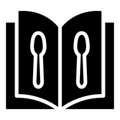 Cook Book Glyph Icon Design