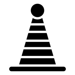 0Cone Glyph Icon Design