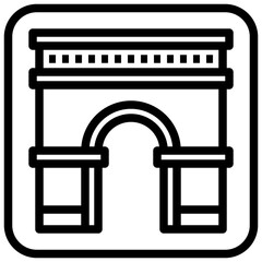 ARC OF TRIOMPHE,napoleon,paris,france,monuments.svg