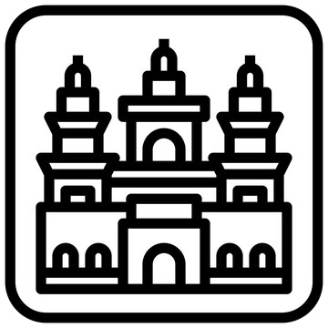 recommend clip art: ANGKOR WAT,landmark,asia,monuments,monument.svg