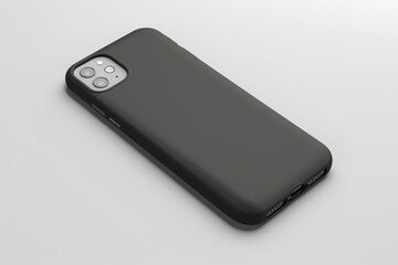 3d modelVisualize a sleek and understated smartphone case with a minimalist design, featuring clean lines and simple aesthetics for a timeless look.isolated on white background