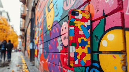 Street Art of Show a collection of smartphone cases designed for different seasons, featuring motifs and colors inspired by spring, summer, fall, and winter, offering variety and versatility in case
