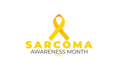 Sarcoma awareness month. background, banner, card, poster, template. Vector illustration.