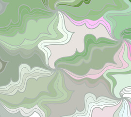 Abstract vector color background of doodle hand drawn lines. Color floral pattern. Wave wallpaper
