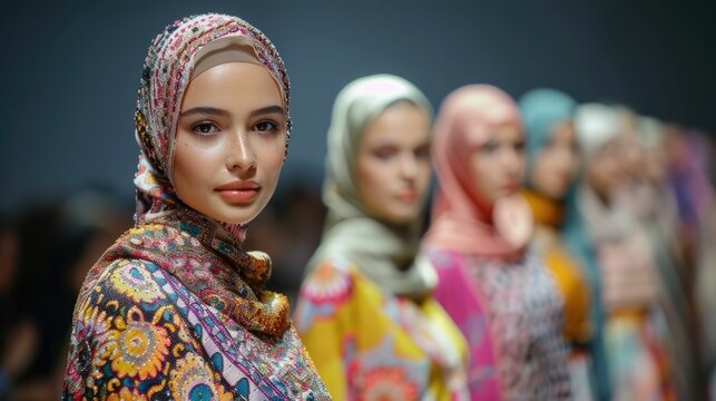 Hijab fashion runway showcases latest modest wear trends and designs for Muslim women