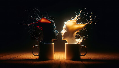 Eternal Connection of Coffee and Milk