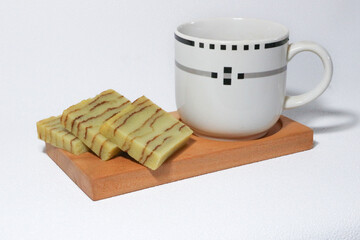 Maksuba layer cake. A typical layer cake of Palembang, South Sumatra, made from lots of eggs, sugar and milk, the texture is soft and sweet.