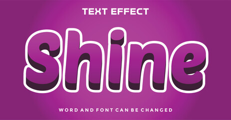 Shine  editable text effect