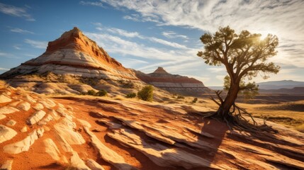 Fototapeta na wymiar The striking beauty of the Utah landscape 