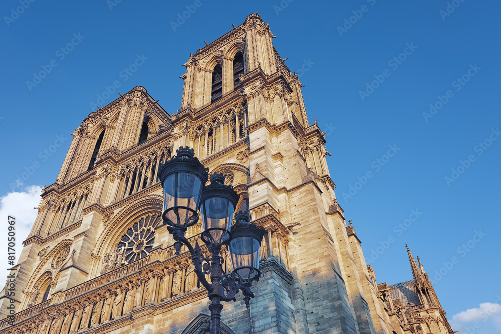 Poster The cathedral Notre-Dame in Paris