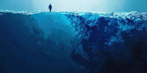 Cerulean blue an oceanographer explores the depths of the blue waters and ocean.