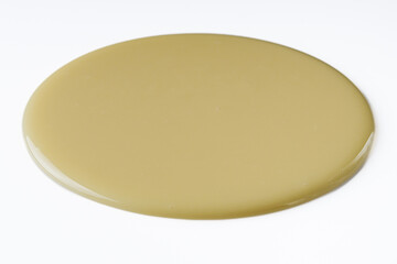 fresh sweet condensed milk on a white background