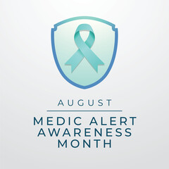 vector graphic of MedicAlert Awareness Month ideal for MedicAlert Awareness Month celebration.