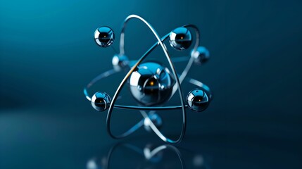 Artistic Depiction of Shiny Atom Model