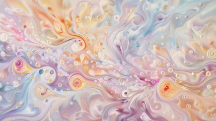 Obraz premium Abstract swirls with pastel colors background