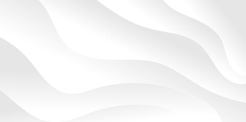 Abstract white and light gray wave modern soft luxury texture with smooth and clean vector subtle background illustration.