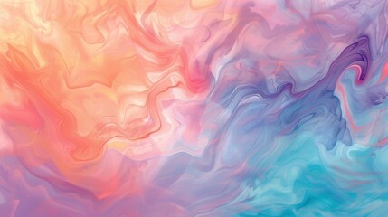 Fototapeta premium Sunset hues over lagoon coral turquoise soft pastels twilight tranquility background