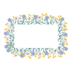 coquette Pink Flower Frame