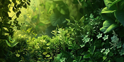 Forest Green: A green thumb nurtures a garden, its colors and fragrances a testament to the power of perseverance. 