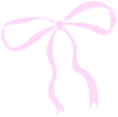 coquette Cute Ribbons and Decorative Bows - Whimsical Illustrations
