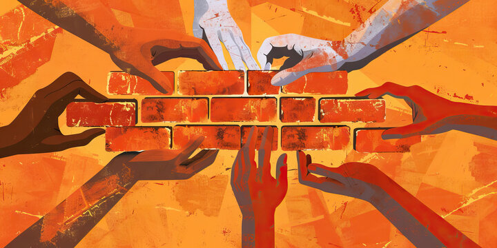 Burnt Orange: A community comes together, building a stronger bond one brick at a time.