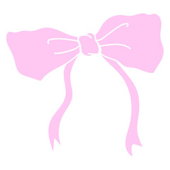 coquette Cute Ribbons and Decorative Bows - Whimsical Illustrations