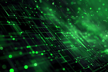 Tech pattern. Green technology concept abstract. Futuristic electronic circuit technology background